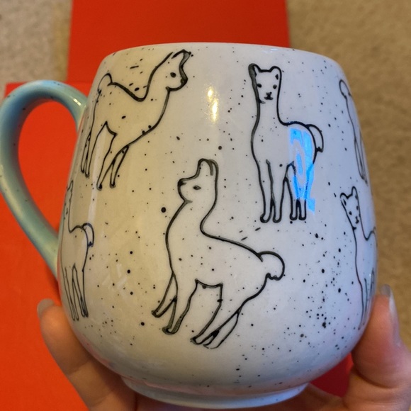 2 pc Llama or Alpaca Big Mug & Deep Bowl Microwave Dishwasher Safe Set - Picture 13 of 16